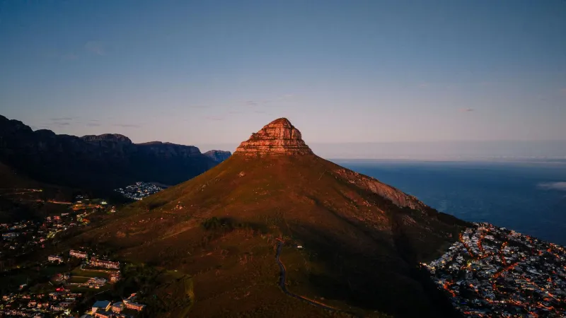 Cape Town aerial with Table Mountain
